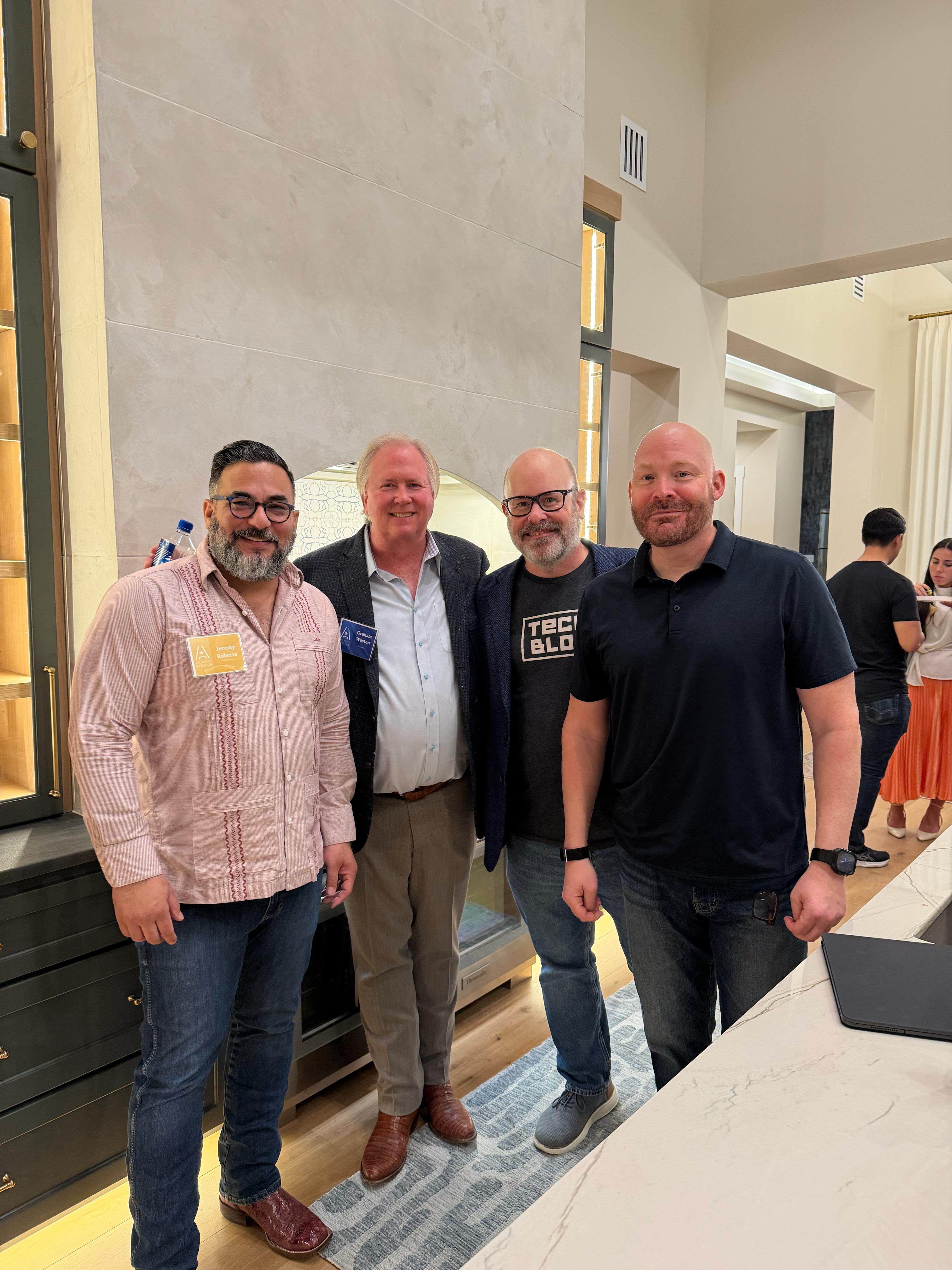 Jeremy Roberts, Graham Weston, Nathan Anderson, and Pat Matthews